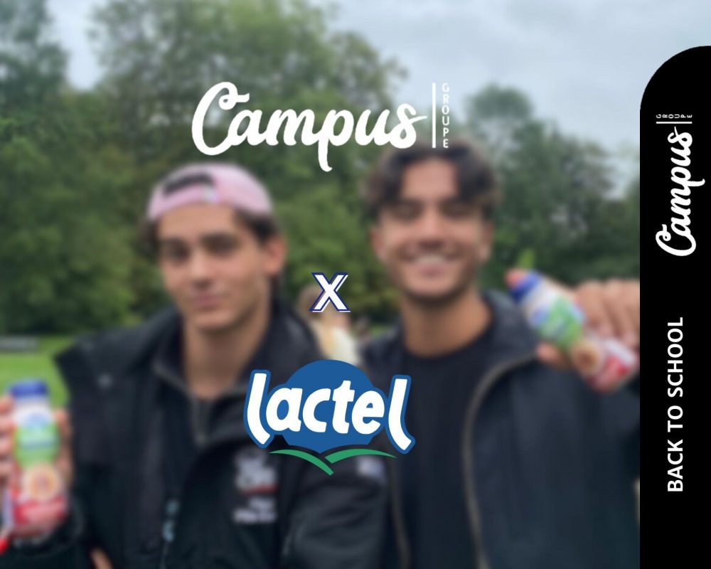Lactel X Groupe Campus : Une rentrée Latte sur les campus !