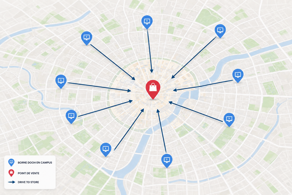 Comment transformer une exposition média (OOH/DOOH) en visite en point de vente / en conversion ?